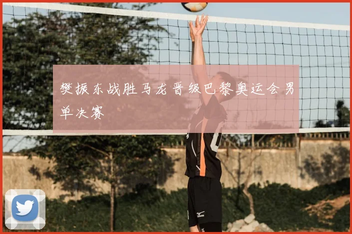 樊振东战胜马龙晋级巴黎奥运会男单决赛